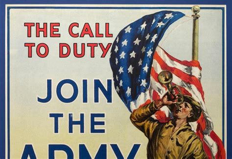 The Call To Duty Join The Army For Home And Country Vintage Wwi