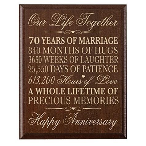 70 Years Married Together Gold Text For Celebrating Wedding