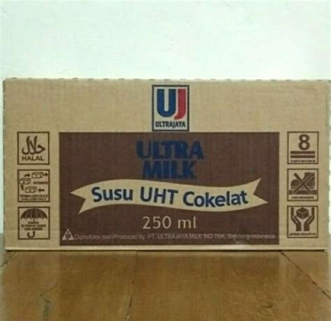 Jual Susu Ultra Milk Kotak Uht Rasa Coklat 250 Ml Kemasan Karton Di