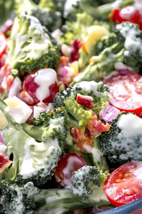 It's one of the best potluck salads, along with my amish potato salad, our german cucumber salad, and this yummy broccoli and red cabbage slaw. Broccoli Salad | Broccoli salad, Best broccoli salad ...