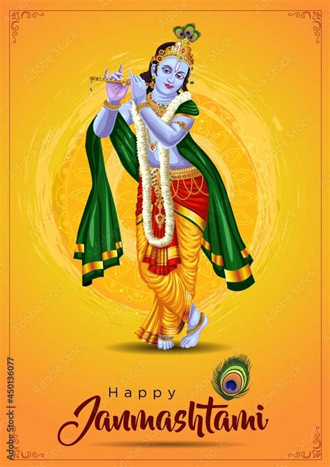Dahi Handi Festival Of Happy Shree Krishna Janmashtami Vector