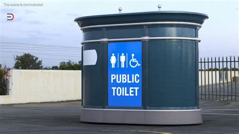 Artstation 3d Public Toilet Model