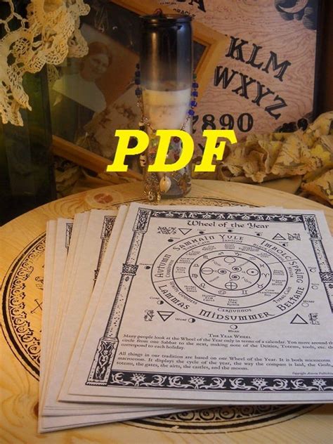 basic bos sheets 177 pages pdf format book of shadows etsy wicca witchcraft magick wiccan