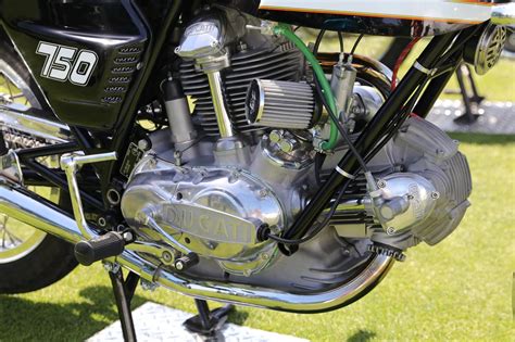Oldmotodude 1972 Ducati 750 Gt On Display At The 2019 Quail Motorcycle