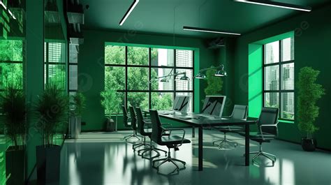 Office Building 3d Render Of A Productive Business Meeting Background