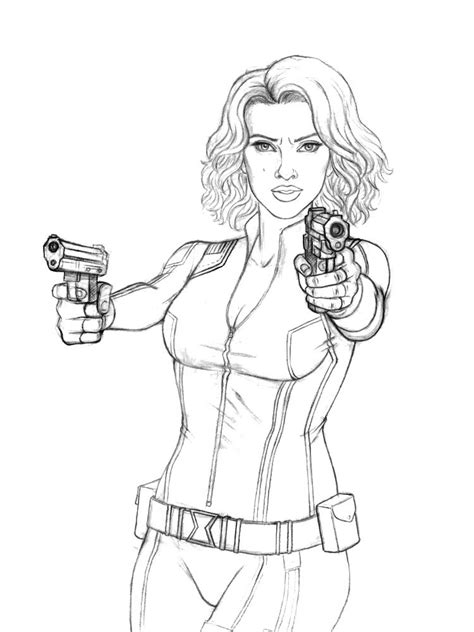 Black Widow Coloring Pages Black Widow Drawing Cartoon Coloring
