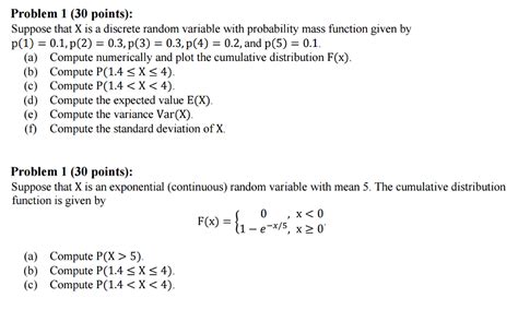 Solved Suppose That X Is A Discrete Random Variable With Chegg