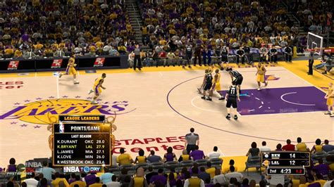 Nba 2k13 On Wii U Nets At Lakers Youtube