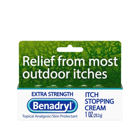 Buy Benadryl Extra Strength Itch Relief Cream, Topical Analgesic, 1 oz