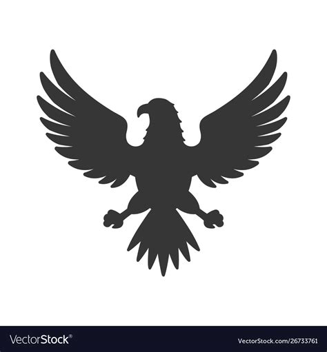 Eagle Icon Bird Logo On White Background Vector Image