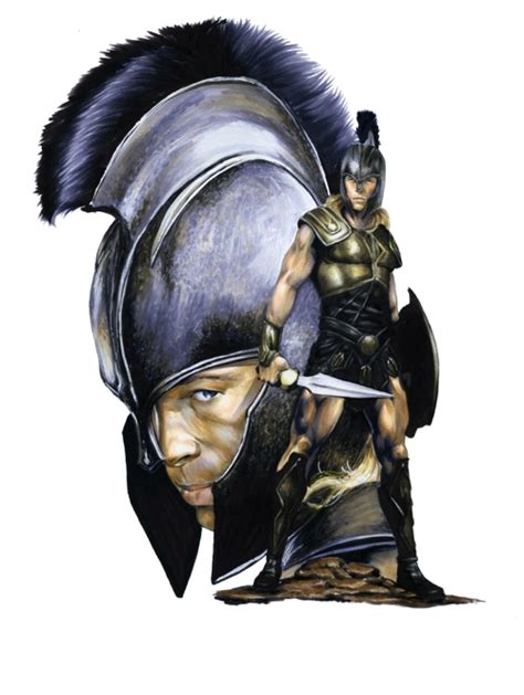 Brad Pitt As Achilles A3 Drawing In Troy Movie Ubicaciondepersonas