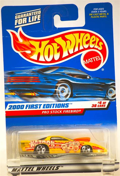 2000 Mattel Hot Wheels Pro Stock Firebird Yellow