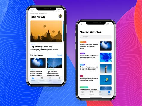 News App Concept Full Mobile Ui Design App Ui Design Interface Design