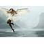 Angel Violin Music Girl Wings Dress Beautiful Water Wallpapers 