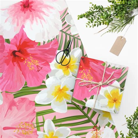 Tropical Wrapping Paper 24 36 90 Gsm Fine Etsy