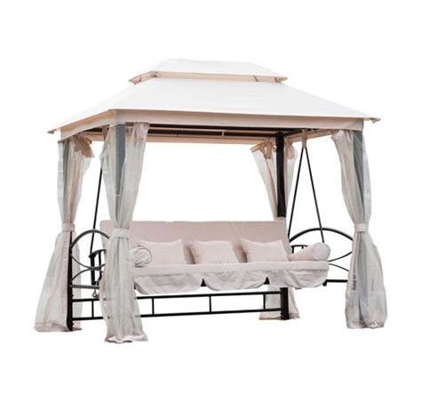 This outsunny chair is one sophisticated patio swing that can add value to your. 3 Person Patio Daybed Canopy Gazebo Swing