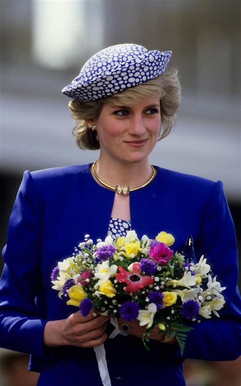 Diana Princess Of Wales Wore The Butterfly Earrings During A Visit To