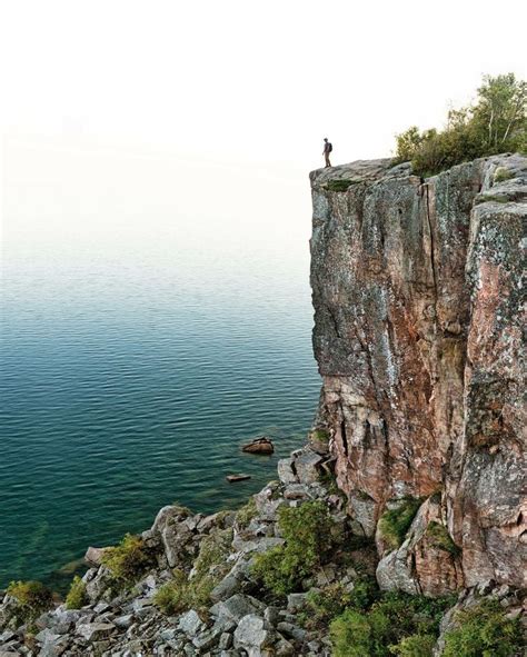 Cliffs Overlooking Lake Superior At Palisade Head Along Minnesota North