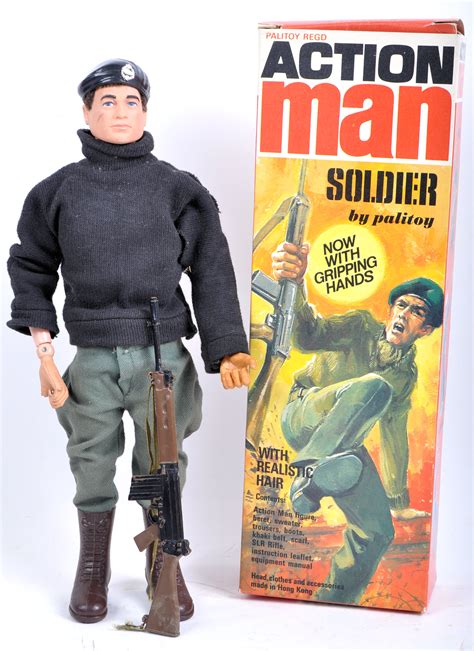 An Original Vintage 1970s Boxed Palitoy Made Action Man Soldier