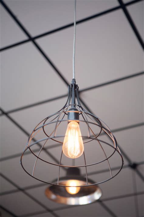 Browse selection of pendant lamps and chandeliers. coffee shop design in TLV - Industrial - Ceiling Lighting ...