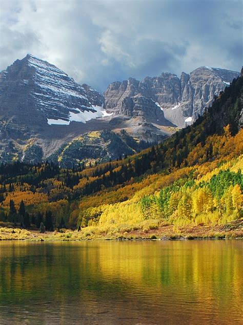 Free Download Hd Wallpapers Maroon Bell Mountain Colorado Lake Nature