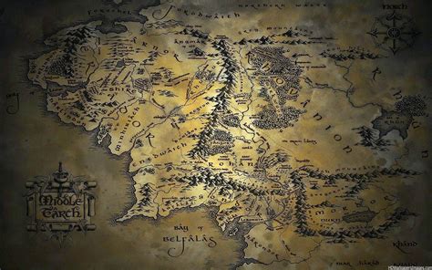 Free Download Map Of Middle Earth Wallpapers 1680x1050 For Your