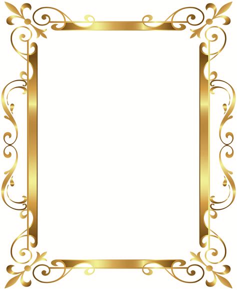 Gold Frame Picture Frame Photo Frame Transparent Image And Clipart