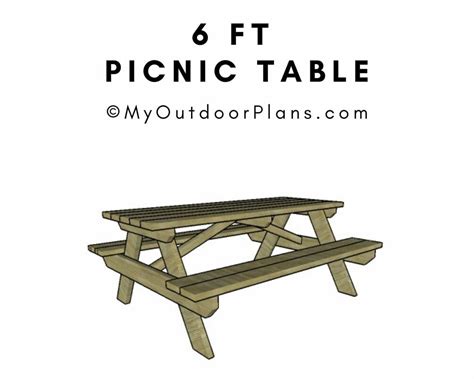6 Ft Picnic Table Plans