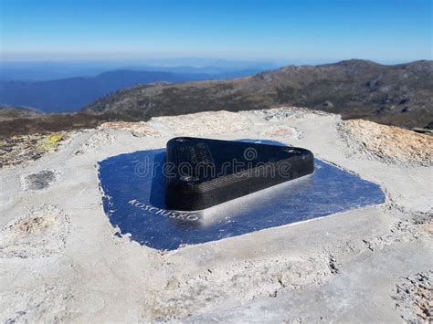 The Top Of Mount Kosciuszko Highest Point Australia Editorial Stock