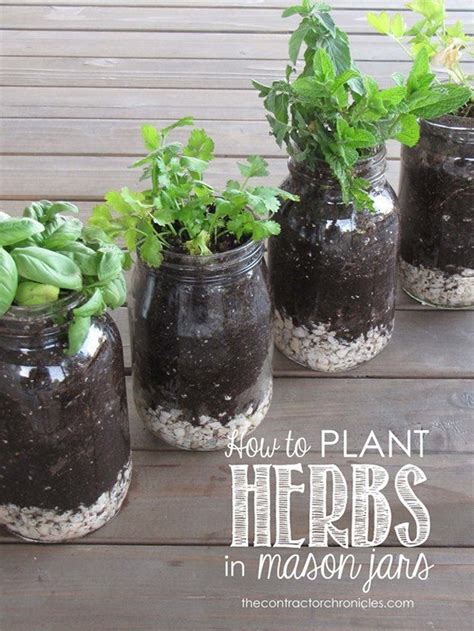 Diy Mason Jar Herb Garden Artofit