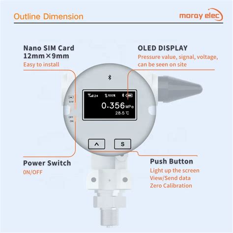 Moray Me6001p Battery Powered 4g Lorawan Wifi Digital Lcd Display Low