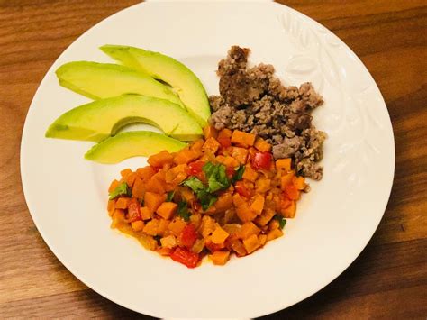 Sweet Potato And Sausage Hash