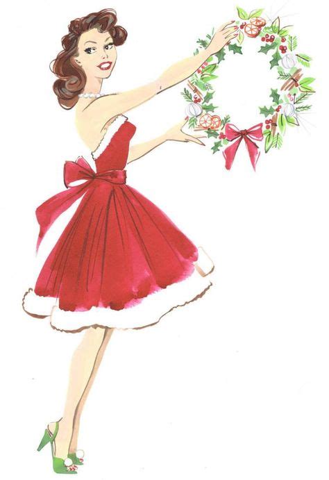 Naughty And Nice Christmas Pin Ups Pin Up And Cartoon Girls Art Vintage And Modern Artworks