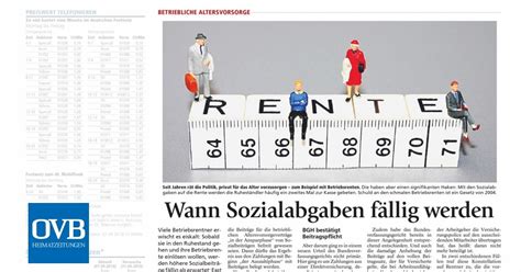 Sie wird für die dauer eines jahres im voraus abgebucht. Wann Sozialabgaben fällig werden - OVB Heimatzeitungen