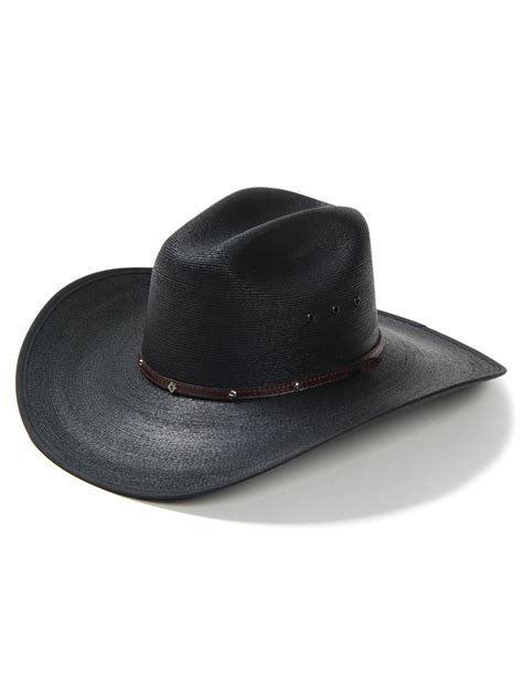 Stetson Blaze Straw Cowboy Hat Black Wcattleman Crown Item Ssblze 944