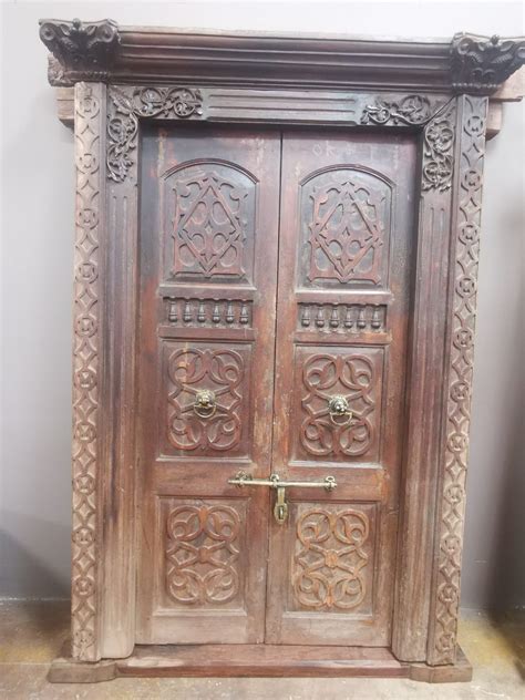 Door Original Hand Carved Indian Door Eastern Concepts And A