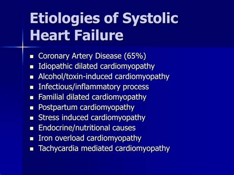 Ppt Systolic And Diastolic Heart Failure Powerpoint Presentation