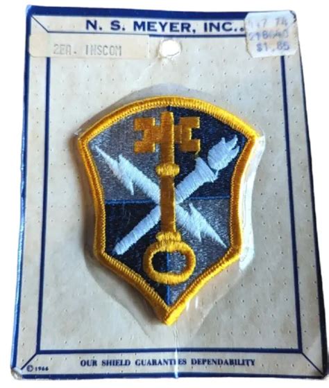 Vintage Us Army Intel And Security Command Full Color Patch Insignia