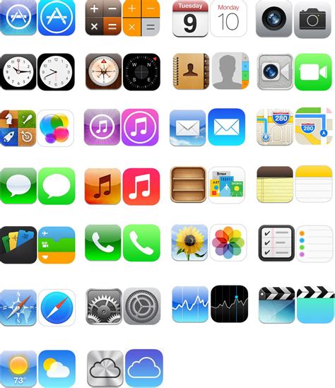 Ios6 Vs Ios7 Icons Ios 7 Vs Ios 6 Comparing The Home Screen And Stock
