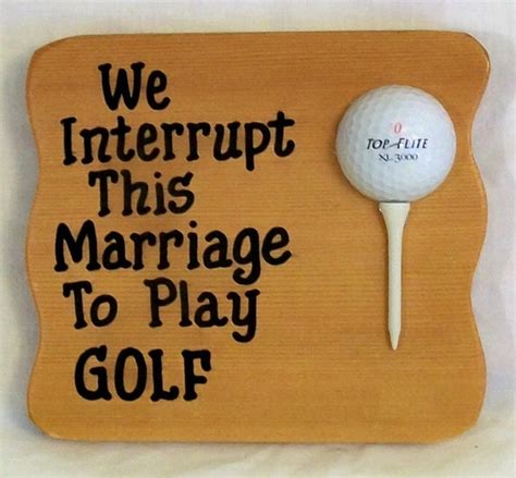 Items Similar To Sign For Golfers Funny Golf Plaque We Interrupt This