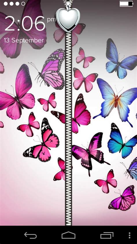 Butterfly Zipper Lockscreen Apk For Android Download