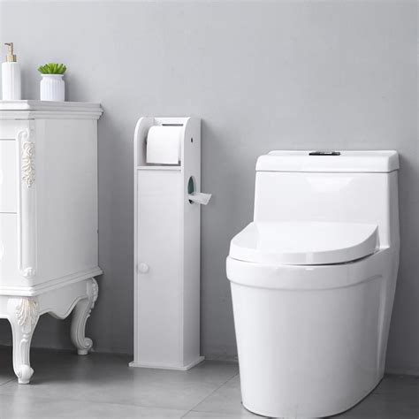 Winado Free Standing Pvc Toilet Paper Bathroom Cabinet Holder Narrow