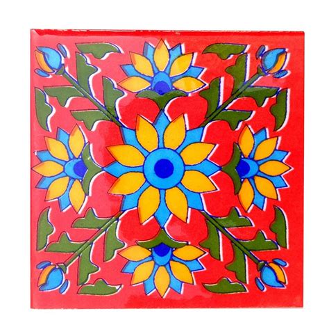 Shiv Kripa Blue Pottery Floor Decorative Tile Seamless Pattern