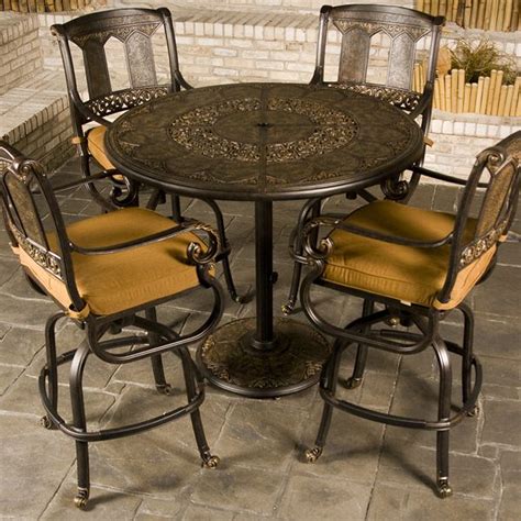 This modern patio bar set is crafted of hdpe wicker that won't fade or. St. Moritz - Bar Height by Hanamint | Discount outdoor ...