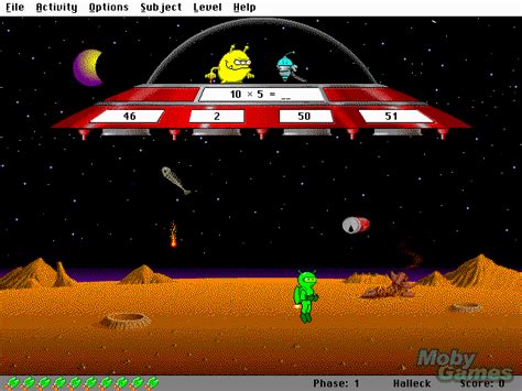 Pc 90s Educational Kids Game With Aliens And A Spaceship That You