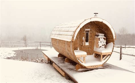 Sauna Barrel 19x3m With Eco Roof Hotbarrel