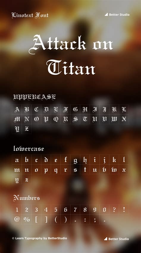 Attack On Titan Font Download Free Font And Logo