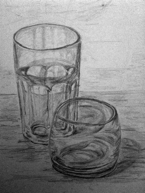 Glass Glass Drawings Pencil Drawings