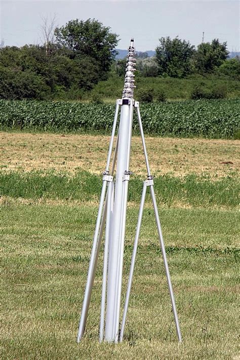 60 ft aluminum telescopic mast by aeromao ham radio ham radio antenna radio antenna