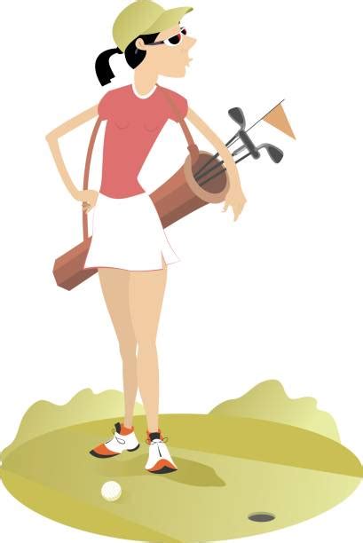 Best Female Golfer Illustrations Royalty Free Vector Graphics And Clip